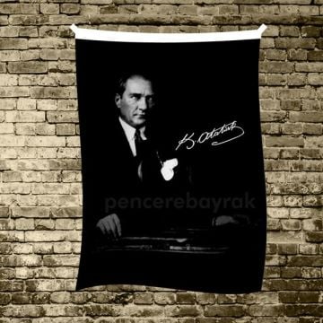 Atatürk Bayrak | 100x150 cm |  Ekonomik Raşel Kumaş | ATA 12