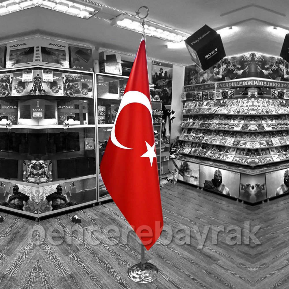 Makam Türk Bayrağı | Özel Kumaşa Baskılı