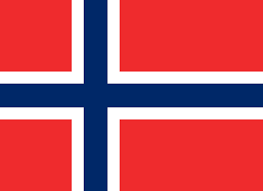 Norveç Bayrağı Ekonomik Saten Kumaş Çift Katlı