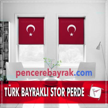 Türk Bayraklı - Stor Perde