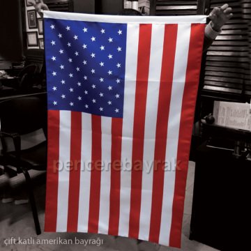 Amerikan Bayrağı | Lüks Kalite Kumaşa Baskılı