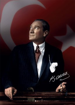 Atatürk Bayrakları - ATA 13 - Ekonomik Raşel Kumaş Baskılı