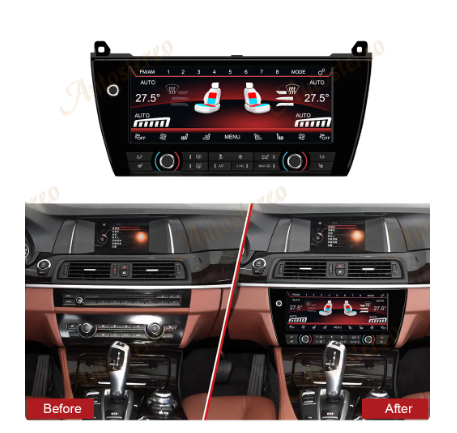 BMW 5 serisi F10 F11 F07 için dijital AC kontrol paneli