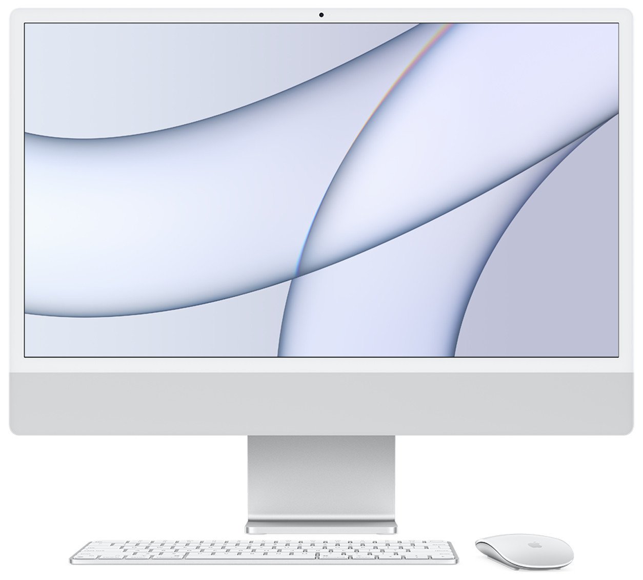 MGTF3TU/a   iMac (24 inç, M1, 2021)  4.5K M1 8CPU, 7GPU, 256GB SSD - Gümüş  paket açık