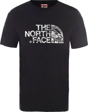 The North Face M  S S Woodcut Dome Tee-EU TNF Black