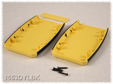 ABS Enclosure 147x89x25 Yellow (1553DYLBK )