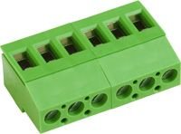 3 Pin 5mm 250V Yeşil Yatık Form Terminal Blok (AK700/3-5.0-H) ARK700/3W