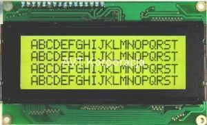 4x20 LCD Ekran, Yeşil Üzerine Siyah - TC2004A-02WA0