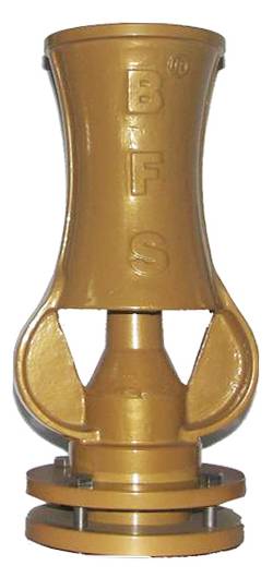 110T Kaskat Su Köpüğü Nozulu - Alüminyum Döküm (Sarı Toz Boyalı)