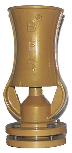 90T Kaskat Su Köpüğü Nozulu - Alüminyum Döküm (Sarı Toz Boyalı)