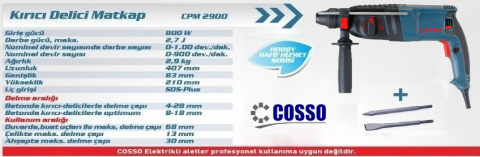 COSSO CPM2900 KIRICI DELİCİ