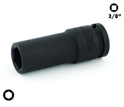İzeltaş 3/8'' ALTI KÖŞE 07 MM HAVALI DERİN LOKMA ANAHTAR 14000004602