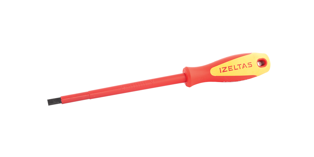 İzeltaş 1000V İZOLELİ ELEKTRİKÇİ DÜZ UÇLU TORNAVİDA 6.5X150 4140176515