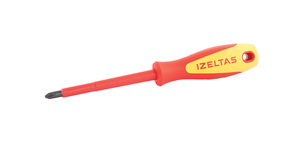 İzeltaş 1000V İZOLELİ ELEKTRİKÇİ YILDIZ UÇLU TORNAVİDA 6X100 4145186100