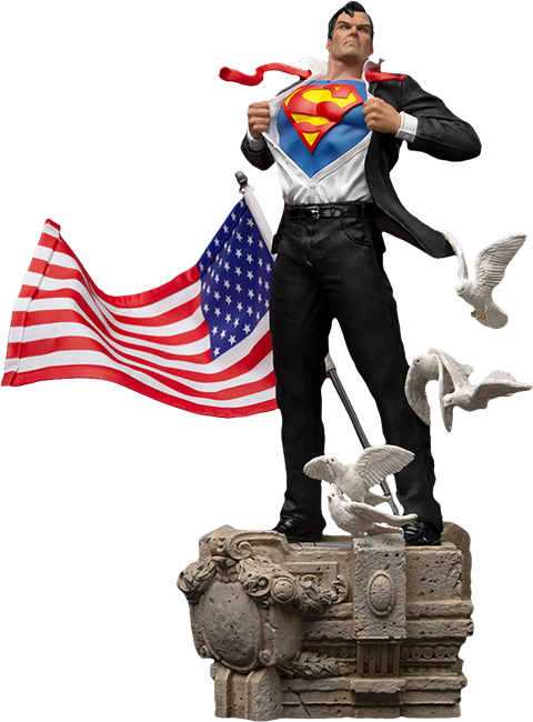 DC Comics Superman: Clark Kent Deluxe 1:10 Art Scale Heykel