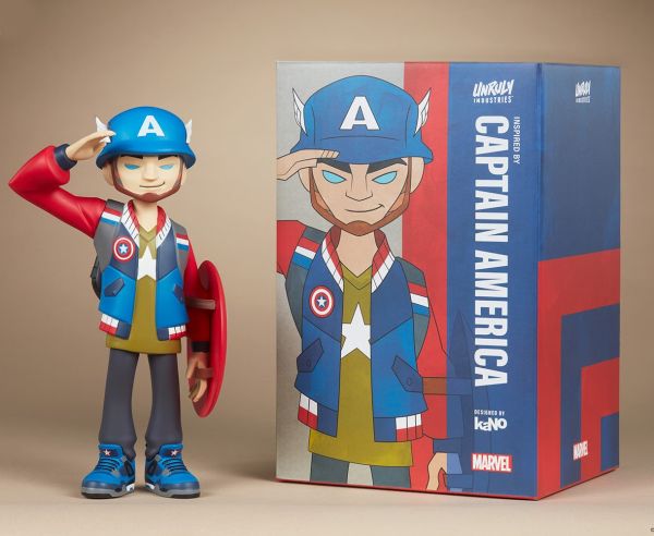 Captain America Designer Collectible Toy by kaNO