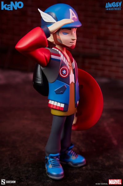 Captain America Designer Collectible Toy by kaNO