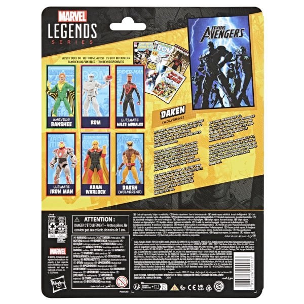 Marvel Legends Daken (Wolverine), Avengers Comics Aksiyon Figürü, Çizgi Roman Aksesuarlı