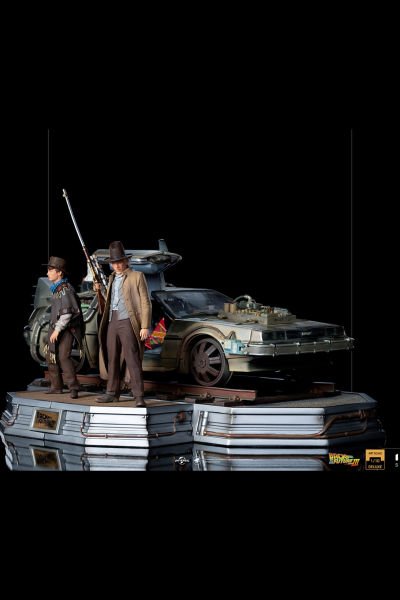 Marty & Doc & Delorean (Full Set) 1/10 Art Scale Limited Edition Heykel (Back To The Future 3)