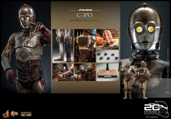 Star Wars: Attack Of The Clones - C-3PO 1/6 Scale Diecast Koleksiyon Figürü
