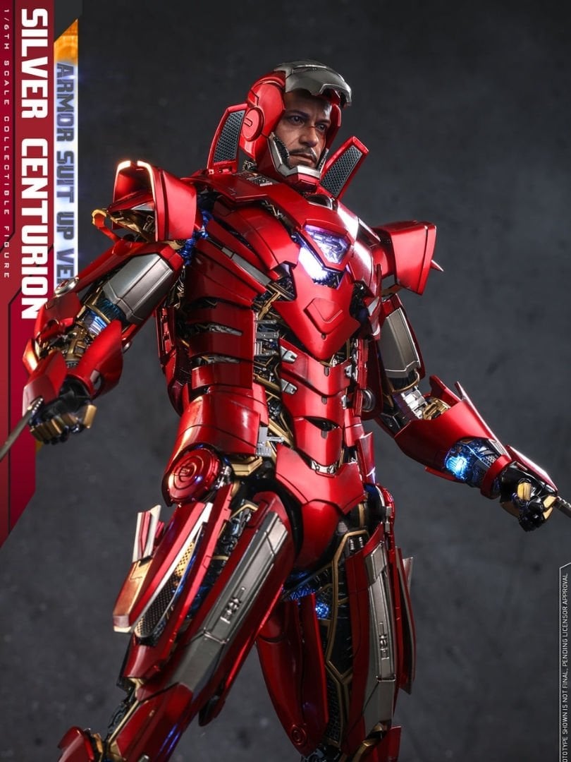 Iron Man 3 - Silver Centurion (Armor Suit Up Version) 1/6 Scale Diecast Koleksiyon Figürü