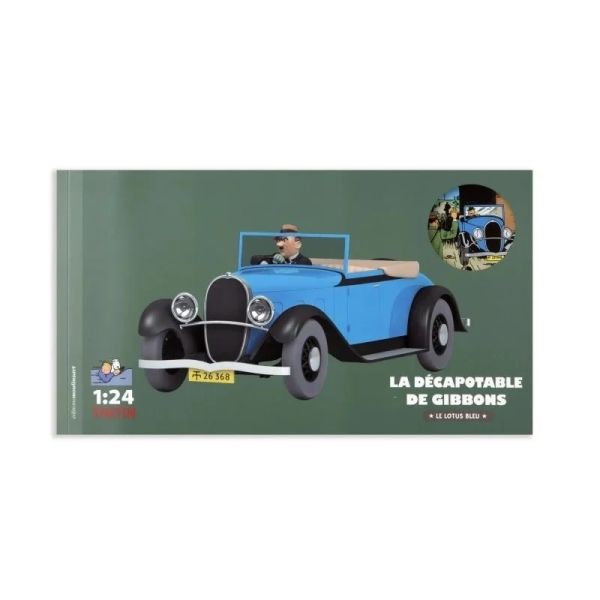 Tintin - The Oldsmobile Convertible (La décapotable de Gibbons) 1/24 Scale Diecast Model Araç (No.46)