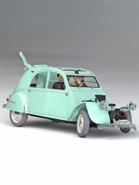 Tintin - The Crashed Citroën 2CV (La 2CV Cassée) 1/24 Scale Diecast Model Araç (No.11)