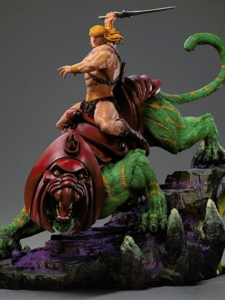 Masters of the Universe - He-Man & Battle-Cat 1/10 Art Scale Limited Edition Heykel