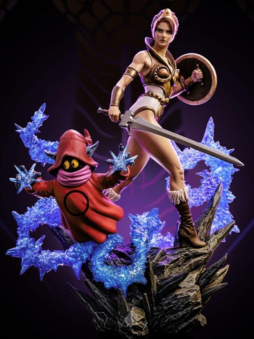 Masters of the Universe - Teela & Orko Deluxe 1/10 Art Scale Limited Edition Heykel