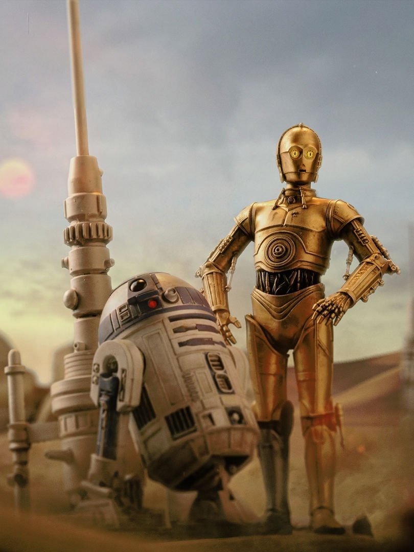 Star Wars: A New Hope - C-3PO and R2-D2 Deluxe 1/10 Art Scale Limited Edition Heykel
