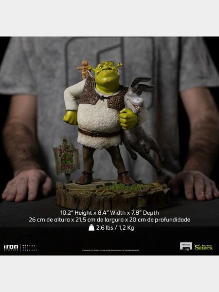 Shrek - Shrek, Donkey and The Gingerbread Man Deluxe 1/10 Art Scale Limited Edition Heykel