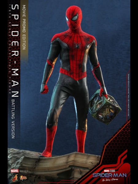 Spider-Man: No Way Home - Spider-Man (Battling Version) Movie Promo Edition 1/6 Scale Koleksiyon Figürü