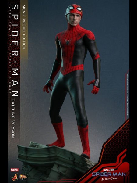 Spider-Man: No Way Home - Spider-Man (Battling Version) Movie Promo Edition 1/6 Scale Koleksiyon Figürü