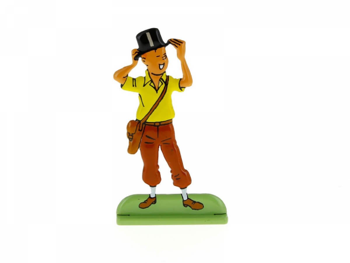 Tintin In Top Hat 2D Metal
