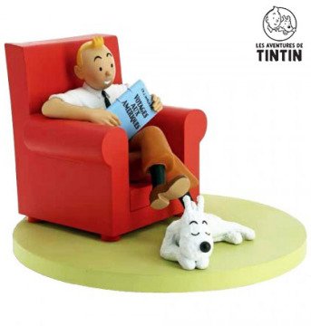 Tintin & Milou At Home Statue