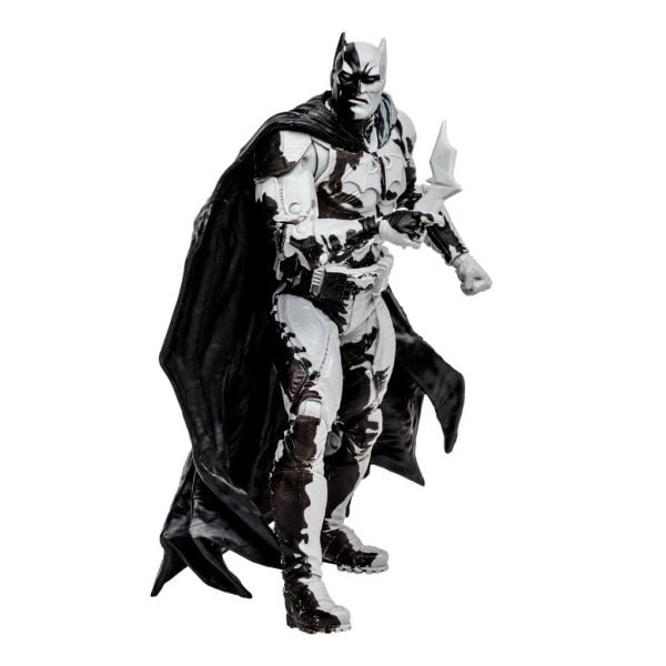 DC Comics: Batman Line Art Variant Action Figure with Black Adam Comic