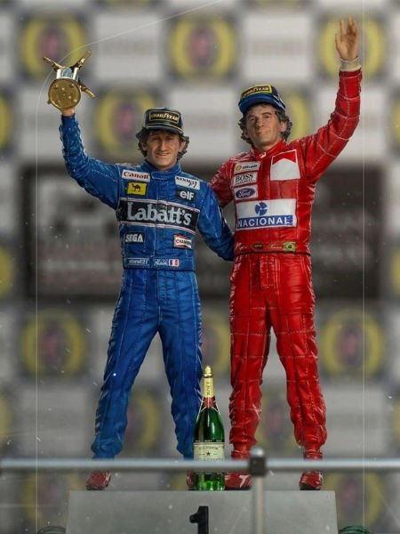 Formula One: Alain Prost and Ayrton Senna - The Last Podium 1993 Deluxe 1/10 Art Scale Limited Edition Heykel