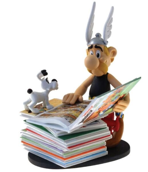 Asterix: Asterix & Idefix Pile D'Albums (Stack Of Comic Books) Resin Statue