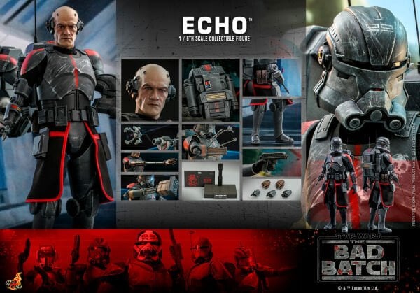 Star Wars: The Bad Batch - Echo 1/6 Scale Koleksiyon Figürü