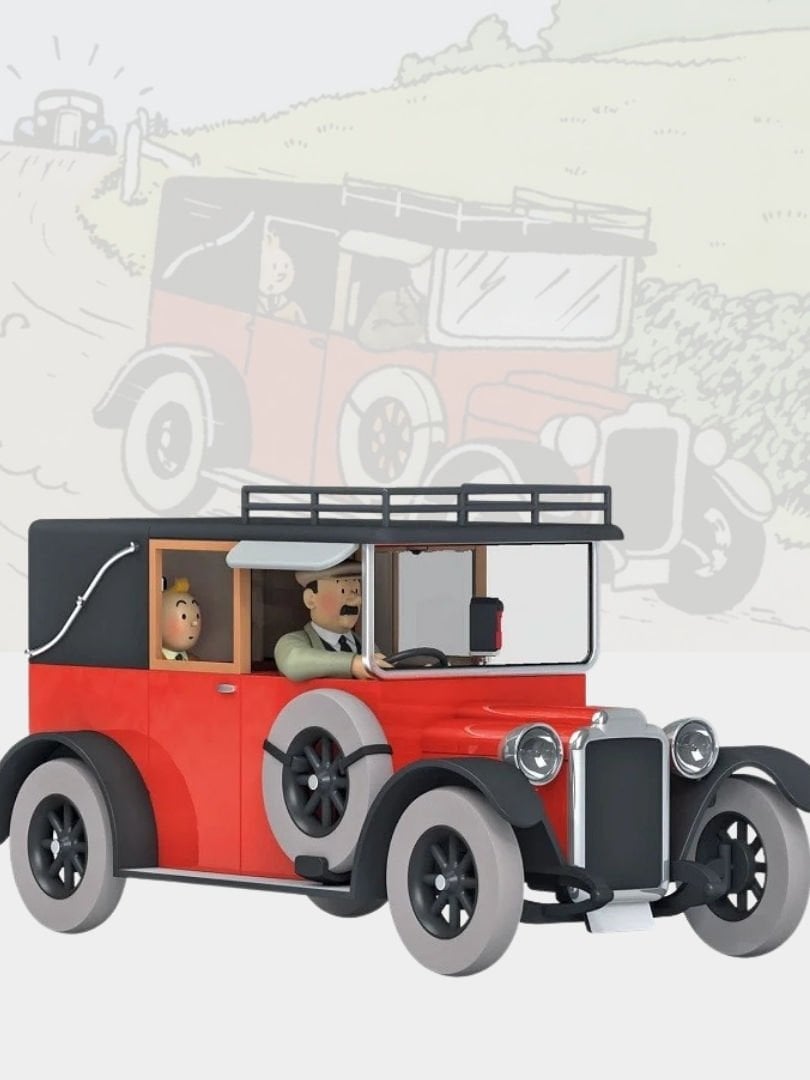 Tintin - The Cab for Eastdown (Le Taxi pour Eastdown) 1/24 Scale Diecast Model Araç (No.62)