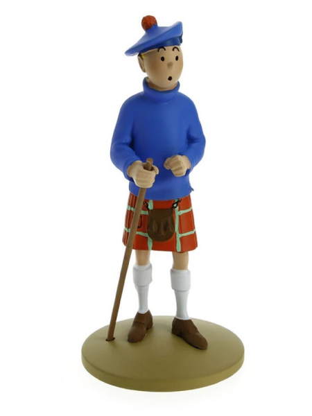 Moulinsart Tintin in a Kilt Resin Figurine