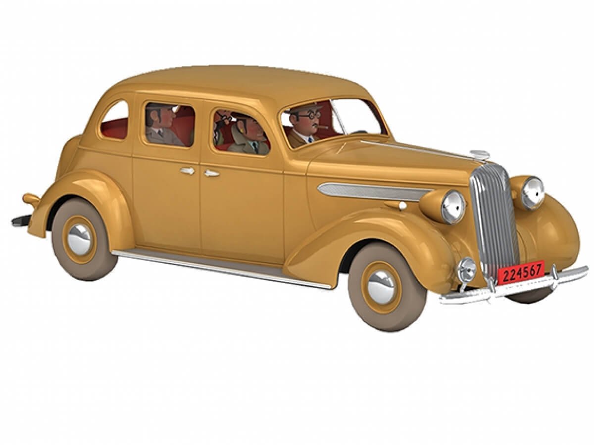 Tintin - The Buick (La Conduite Intérieur Beige) 1/24 Scale Diecast Model Araç (No.36)