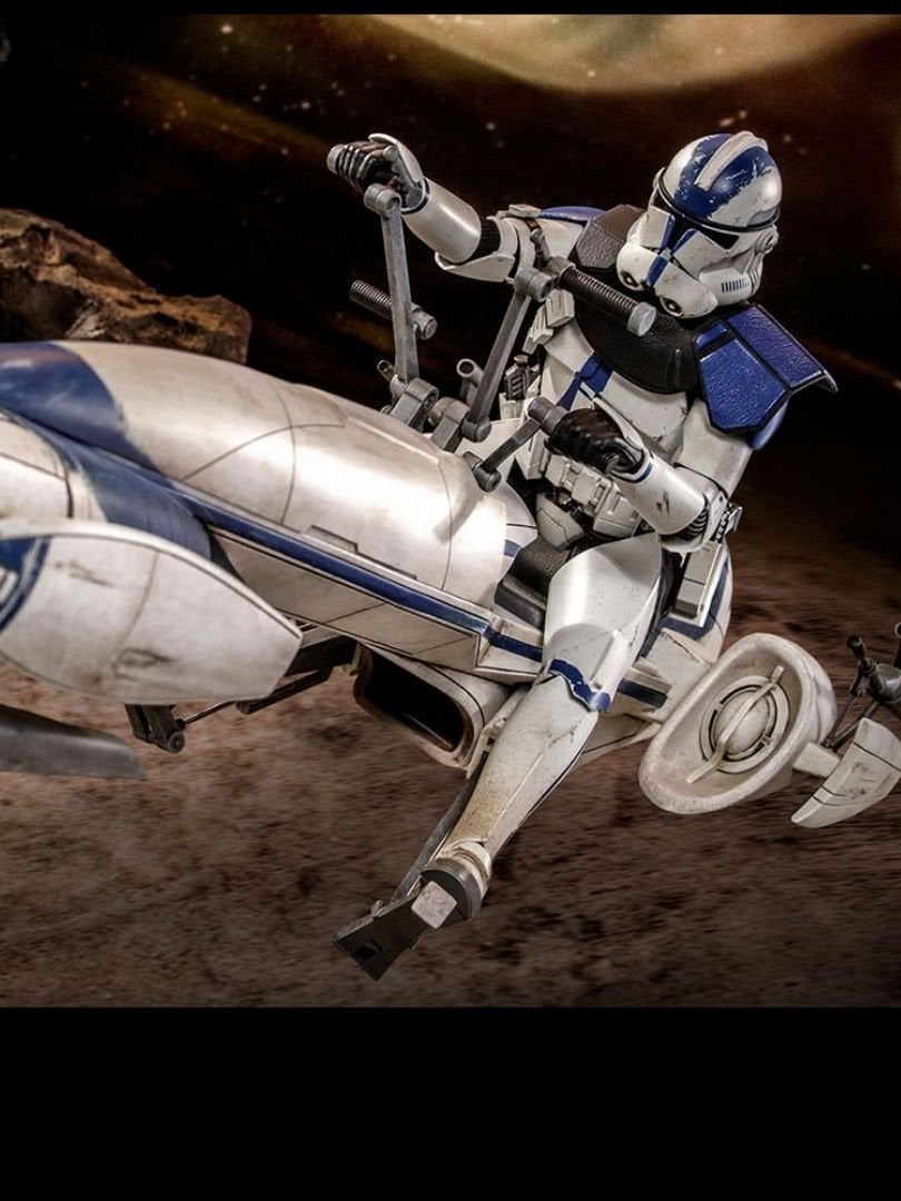 Star Wars: The Clone Wars - Clone Commander Appo with BARC Speeder 1/6 Scale Koleksiyon Figür Seti