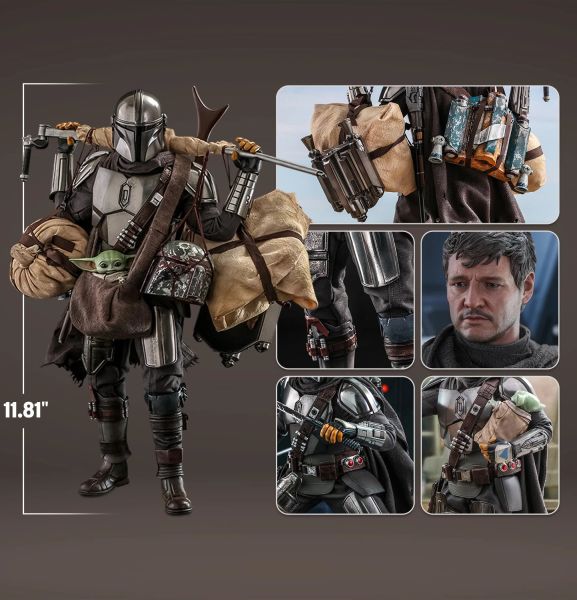 Star Wars: The Mandalorian - The Mandalorian and Grogu Deluxe 1/6 Scale Koleksiyon Figür Seti