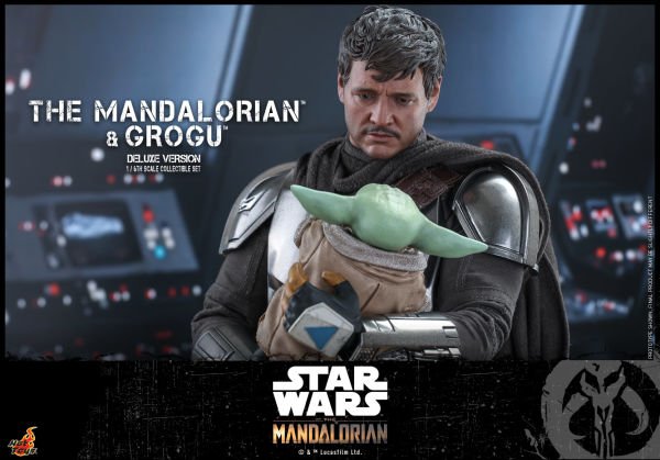 Star Wars: The Mandalorian - The Mandalorian and Grogu Deluxe 1/6 Scale Koleksiyon Figür Seti