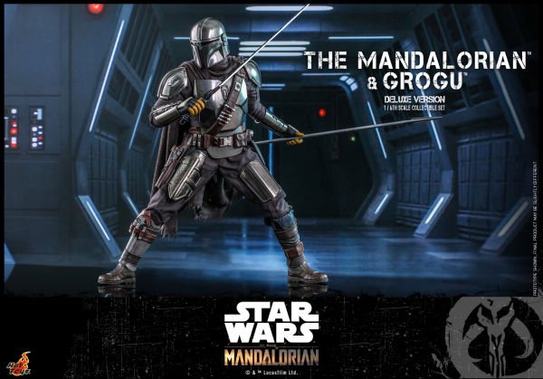 Star Wars: The Mandalorian - The Mandalorian and Grogu Deluxe 1/6 Scale Koleksiyon Figür Seti