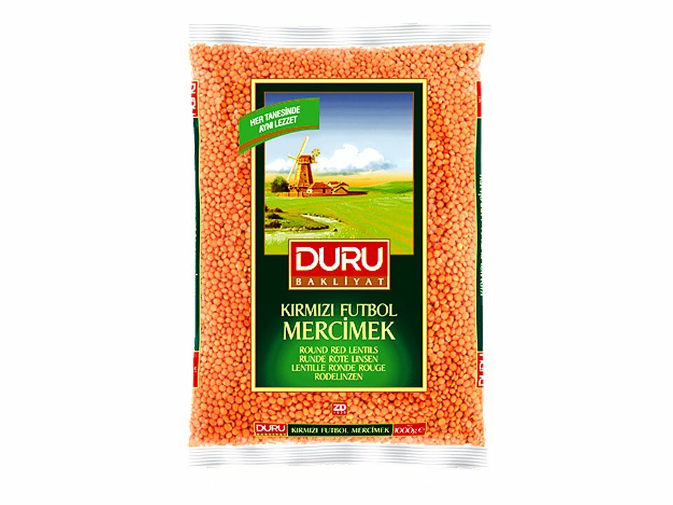 Yerli Kırmızı Futbol Mercimek (1Kg)