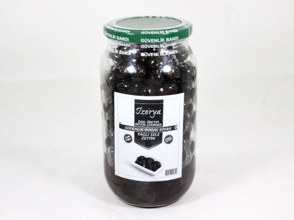 Katkısız Özel Üretim Büyük Çekirdek Zeytin 600g Cam Kavanoz (Koruyucu İçermez)