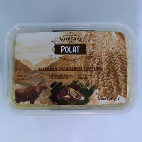 Ermenek Polat Hurma Pekmezli Ermenek Helvası 700g (Glutensiz, Vegan, Şekersiz)