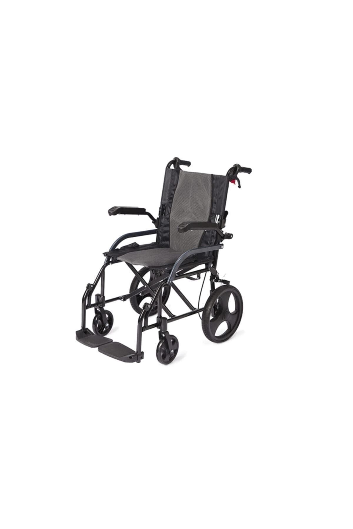 Refakatçi Tekerlekli Sanalye Engelli Tekerlekli Hasta Taşıma Transfer Sandalyesi